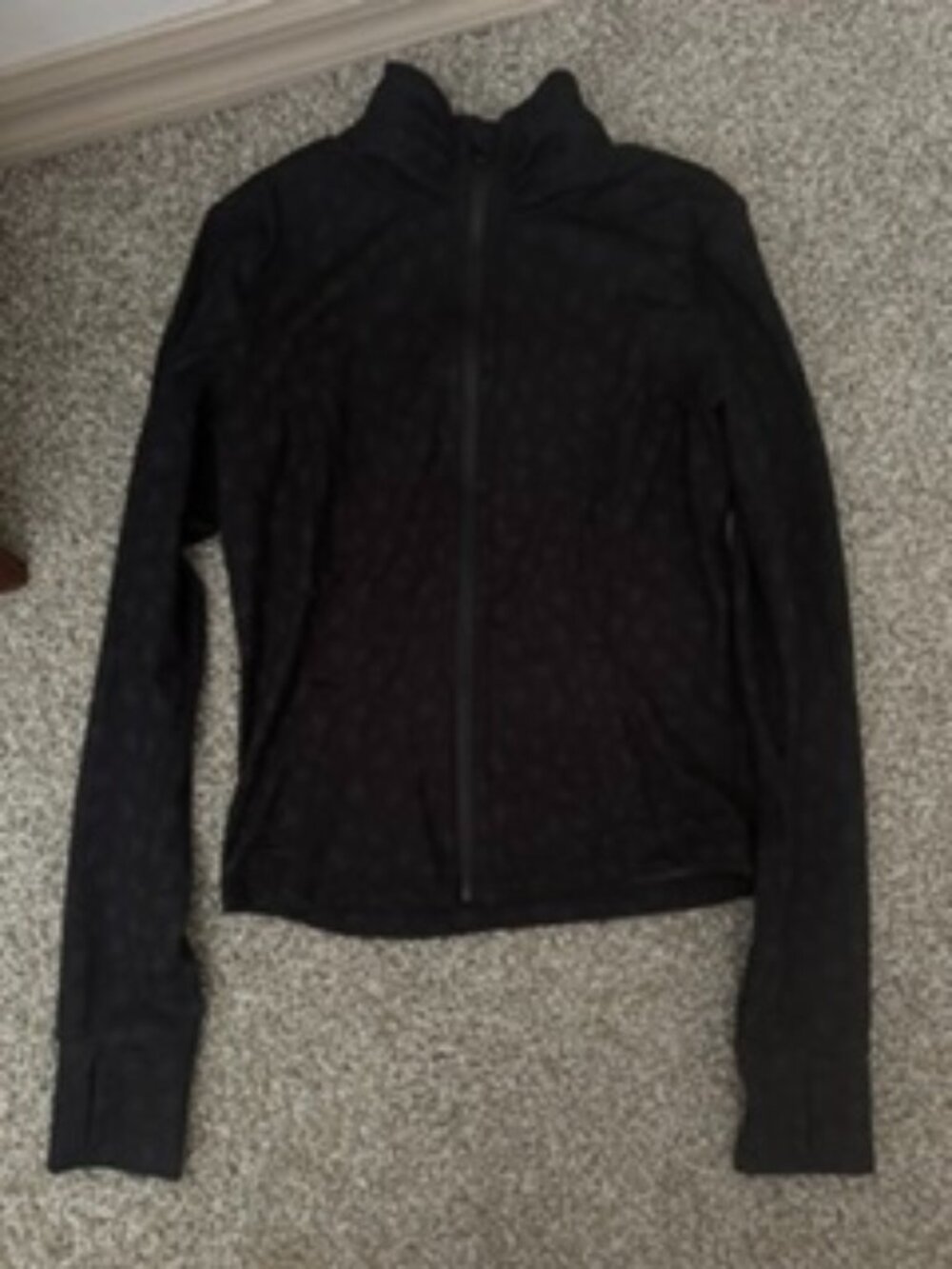 90 Degree by Reflex Full Zip Runner Jacket, Size S, Black Camo Print